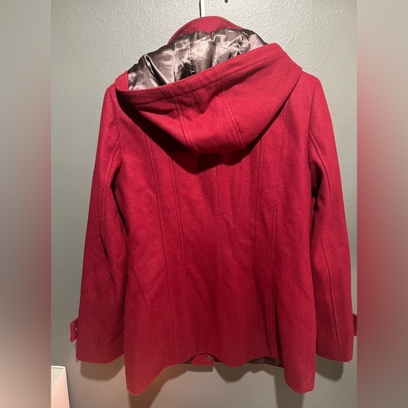 Cranberry red Calvin Klein coat - Picture 3 of 8